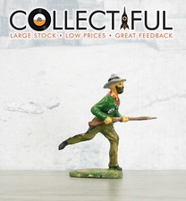 ELASTOLIN - COWBOY WITH RIFLE IN GREEN - COMPOSITE FIGURE - MADE IN GERMANY