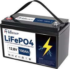 LiFePO4 Lithium 12V 100Ah 50Ah Battery Pack  for RV Marine Solar System with BMS