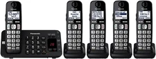 Panasonic Cordless Phone with Answering Machine 5 Handsets