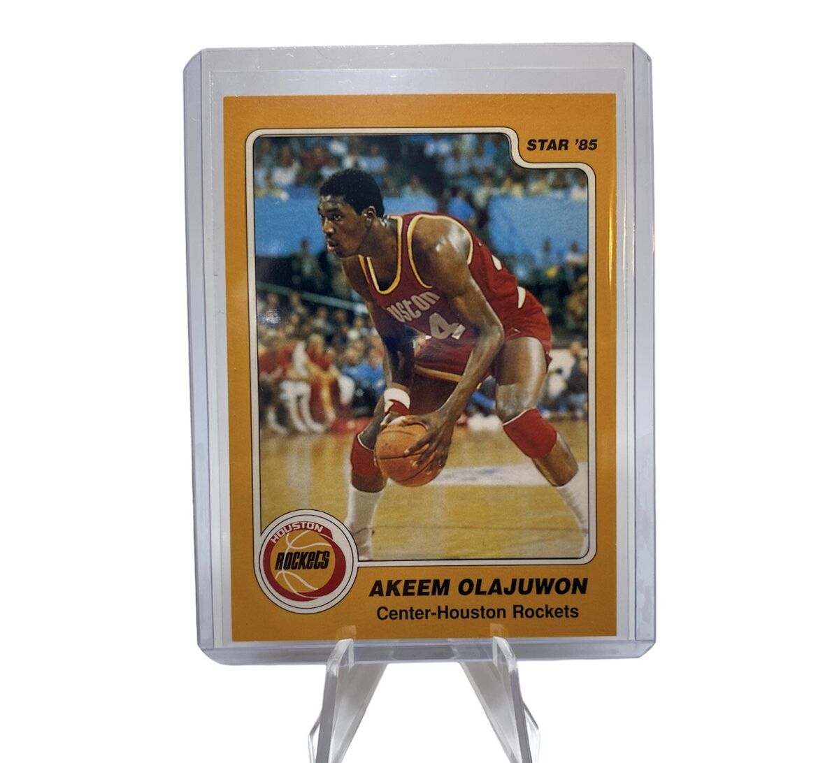 1984-85 Star #237 Hakeem Olajuwon Rare Centered True Rookie 1984-85 Star #237 Hakeem Olajuwon Rare Centered True Rookie