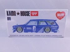 2022 Mini GT x Kaido House Datsun KAIDO 510 Wagon Blue KHMG011 1:64 Scale