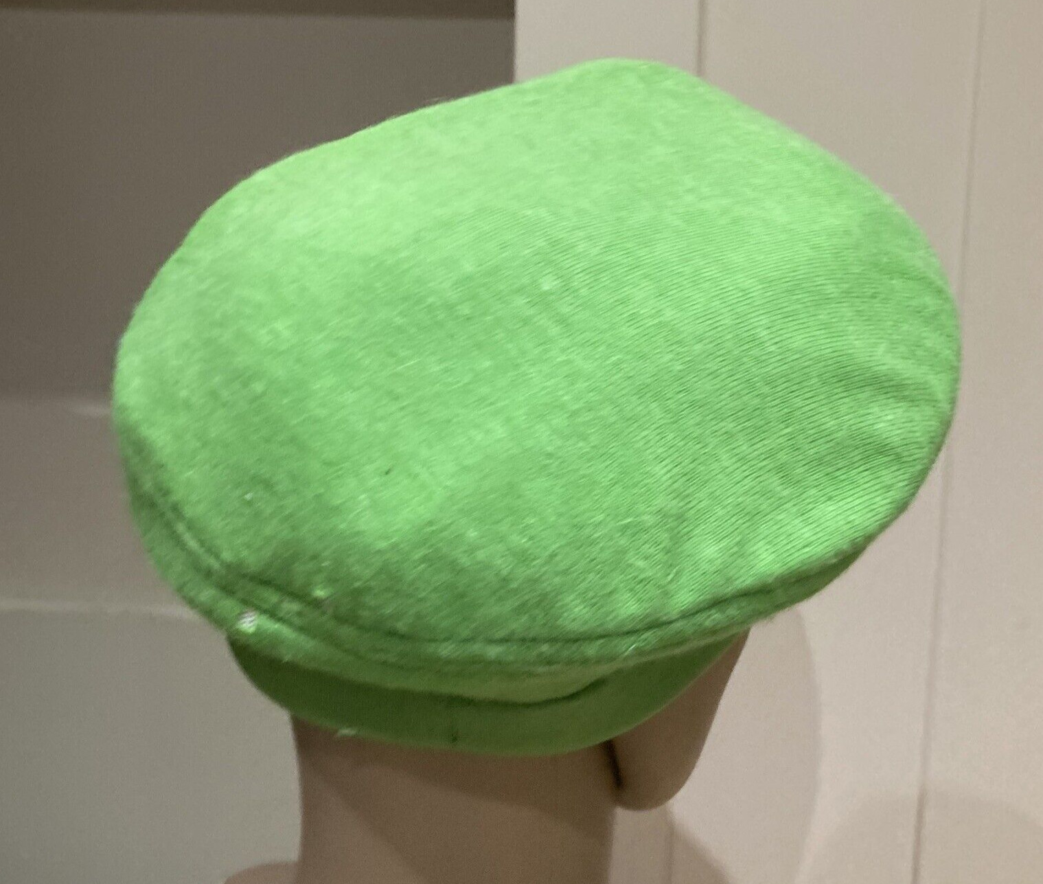 "Atelier Lucas" 1960s/Early 1970s Leaf Green Wool Hat Made in London, Small Size 5
