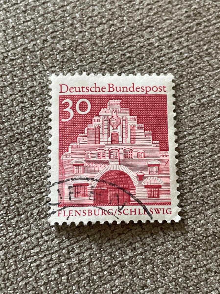 German Stamp Flensburg/Schleswig 30 Pfennig Deutsche Bundespost