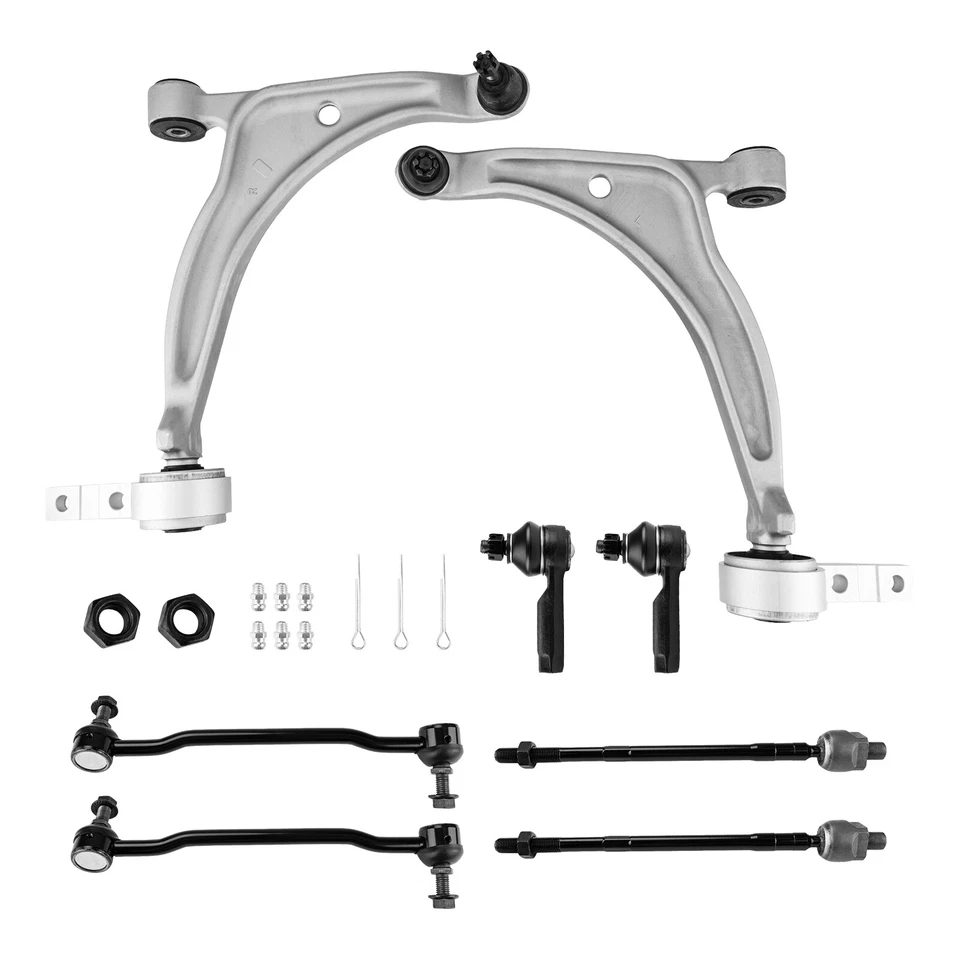For 2002-2004 Nissan Altima Suspension 8Pcs Control Arm Tie Rod Sway Bar Kit Foto 2 de 4
