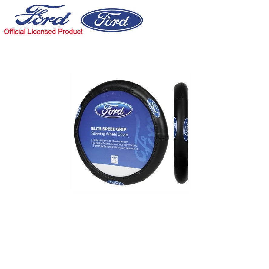 New 7pcs Ford Elite Style Car Truck Front SUV Seat Covers Steering Wheel Cover - Imagem 2 de 3