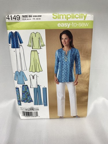 SIMPLICITY Schnittmuster SS8640BB - Damenkleid Oder Tunika In Übergrößen