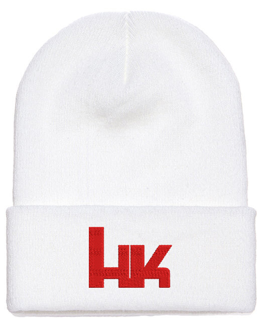 Heckler and Koch HK Logo Embroidered Beanie Winter Hat with or Without ...