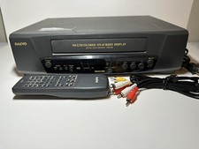 USED Sanyo VHS Recorder/ VCR Player/ VWM-265/ Tested Works AV Cable Remote