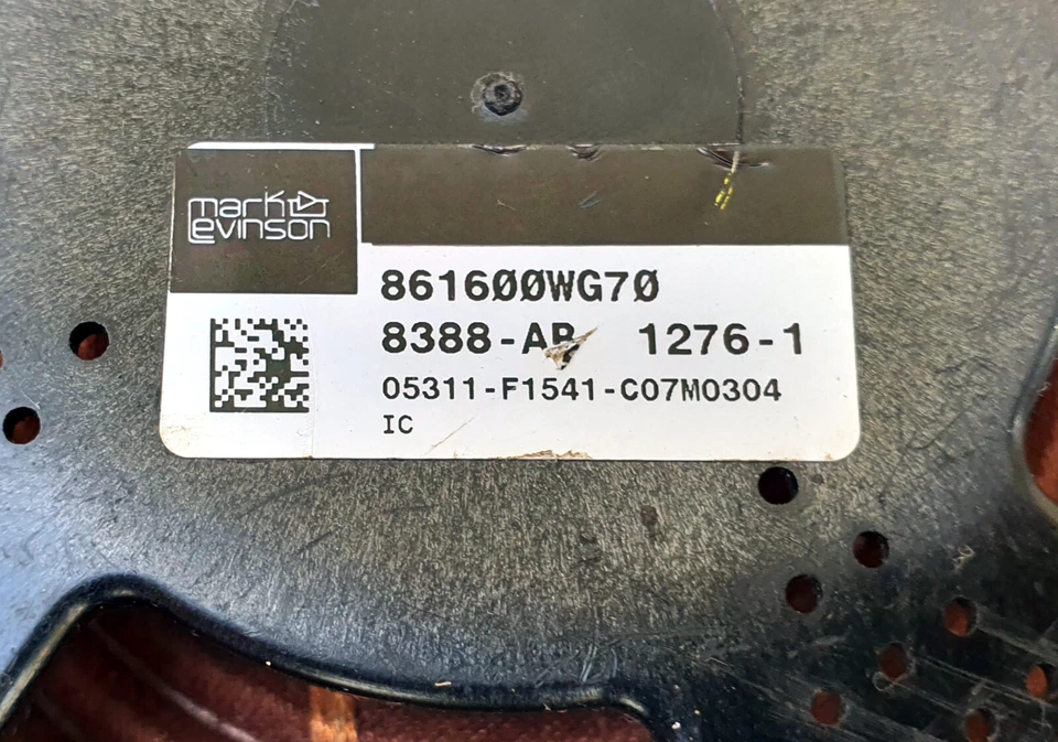 ОРИГИНАЛЬНЫЙ ДИНАМИК САБВУФЕРА LEXUS LS460 LS460L LS600H 06-12 Mark Levinson 86160-0WG70 - Изображение 4 из 4