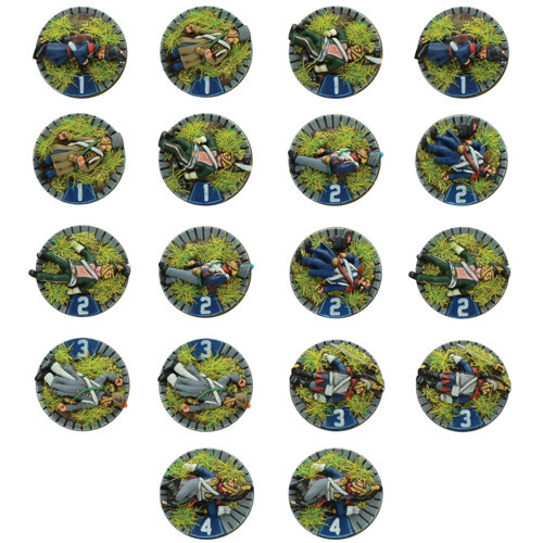Warlord Games Black Powder: Epic Battles - Napoleonic French Casualty Markers - Bild 1 von 1