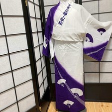 8769 Japanese Yukata Womens Vintage Fabric Cotton Robe Kimono Traditional
