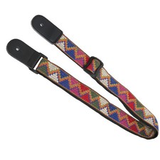 Ukulele Strap Nylon Belt Leather Head Straps With End Button Musical Instrument