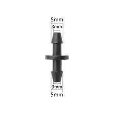 3/5Mm Hose Connector Barbed Straight Elbow Tee End Plug Water Connectors 50M Gar