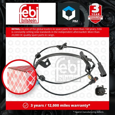 ABS Sensor fits MITSUBISHI ASX GA 1.8D Rear Left 2010 on 4N13 Wheel Speed Febi
