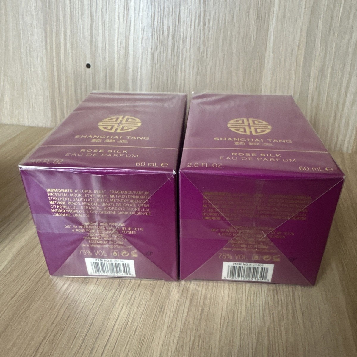2X SHANGHAI TANG Rose Silk Eau De Parfum Spray 60ML Brand New