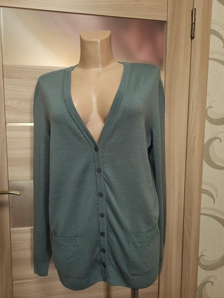 Women Peter Hahn Sweater Grey Wool 40 / L / 48 #C85T