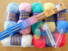 Teach Yourself To Knit Kit - EVErYTHING INC Learn to knit ❤ Adults & Children