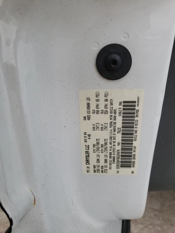 Interruptor de puerta delantera del conductor cabina cuádruple para camioneta Dodge 3500 03-10 1258226 Foto 4 de 4