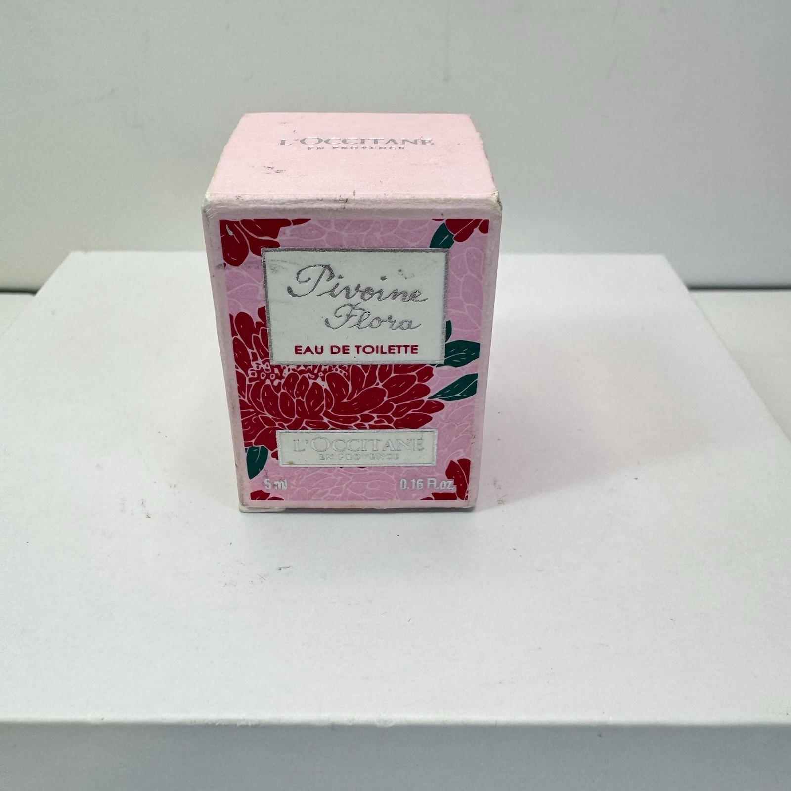 L'Occitane En Provence Pivoine Flora Eau De Toilette Splash Travel 0.16 OZ. NIB