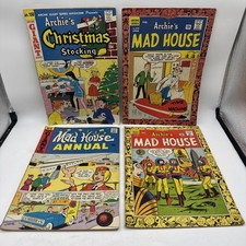 VTG Comics Lot of 4 - Mad House Archie Xmas Stocking - Silver age midgrade avg