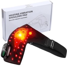 Massaggiatore spalle terapia luce rossa 660nm e 850nm vibrazione riscaldata antidolorifico