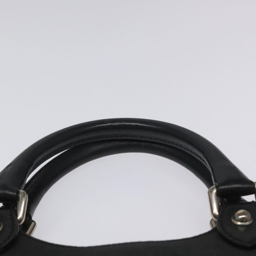 Gucci Interlocking G Black Canvas Handbag Authentic - Picture 16 of 21