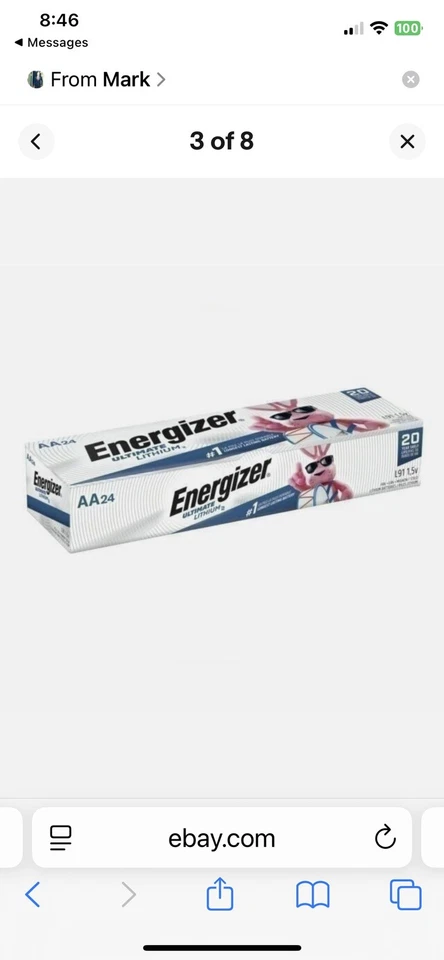 Energizer Ultimate Lithium AA Batteries - 24 Count (Exp: 12/2049) - Image 2 of 4