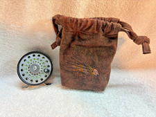 Vintage Martin 62 Precision Fly Reel W/Handmade Pouch Made In The USA DD2
