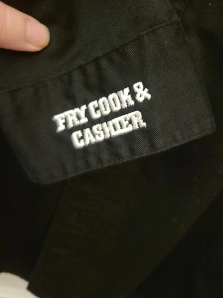 Raising CANE'S SMALL Button-Up Shirt Logo Embroidery Long Sleeve - Image 4 of 4