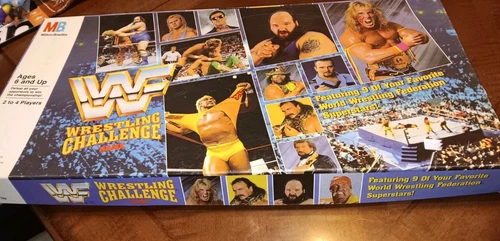 Vintage 1990 WWF Wrestling Challenge Board Game Complete Milton Bradley