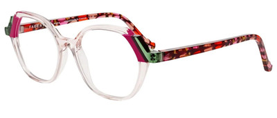 FACE A FACE PARIS MOVES 1 COL 0032 CRYSTAL MANDARIN AUTHENTIC EYEGLASSES 50-16