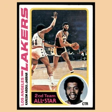 Kareem Abdul-Jabbar #110 1978 Topps Los Angeles Lakers Basketball Card NBA EX