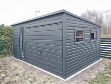 Modern Gartenhaus 5x3  Garage Blechgarage Ger&auml;teschuppen Kostenlose Lieferung