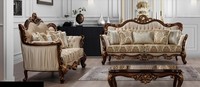 Luxus Garnitur Sofagarnitur 3+3 Sitzer Couchtisch Sofa Couch Sofas Set Barock