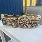 Vintage 1956 Nelson McCoy Pottery "Western Log" Planter
