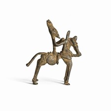 Cavalier Dogon Bronze Cire Perdue Art Africain Contemporain déco bohème chic