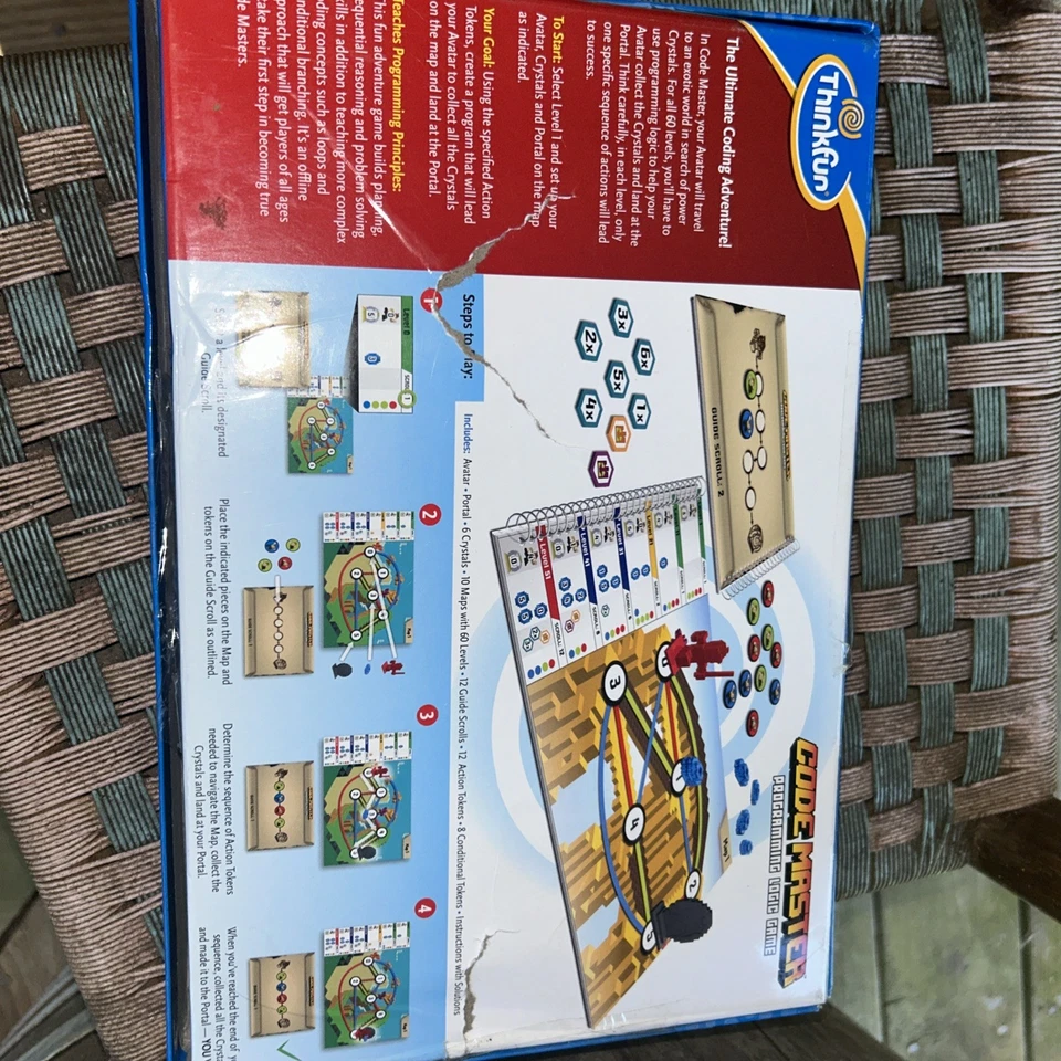 Jogo de lógica de programação Thinkfun Code Master usado apenas peças para um jogador.. - Imagem 3 de 4