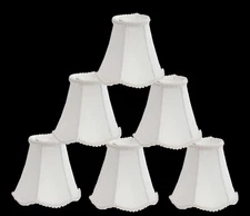 Urbanest 1100255c Scallop Chandelier Mini Shade 6-inch, Clip On, Off White (S...
