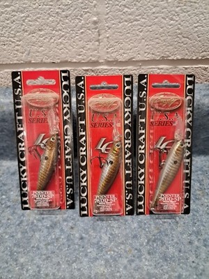 3 LUCKY CRAFT Pointer 78DD OGs 3/8oz 78mm Luckycraft Suspending Jerkbait Rare!