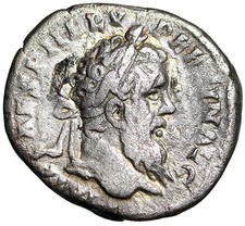 Pertinax AR Denarius "Portrait & Aequitas" Rare