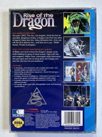 Rise of the Dragon - Sega CD - Complete With Manual Tested CIB Ships FREE