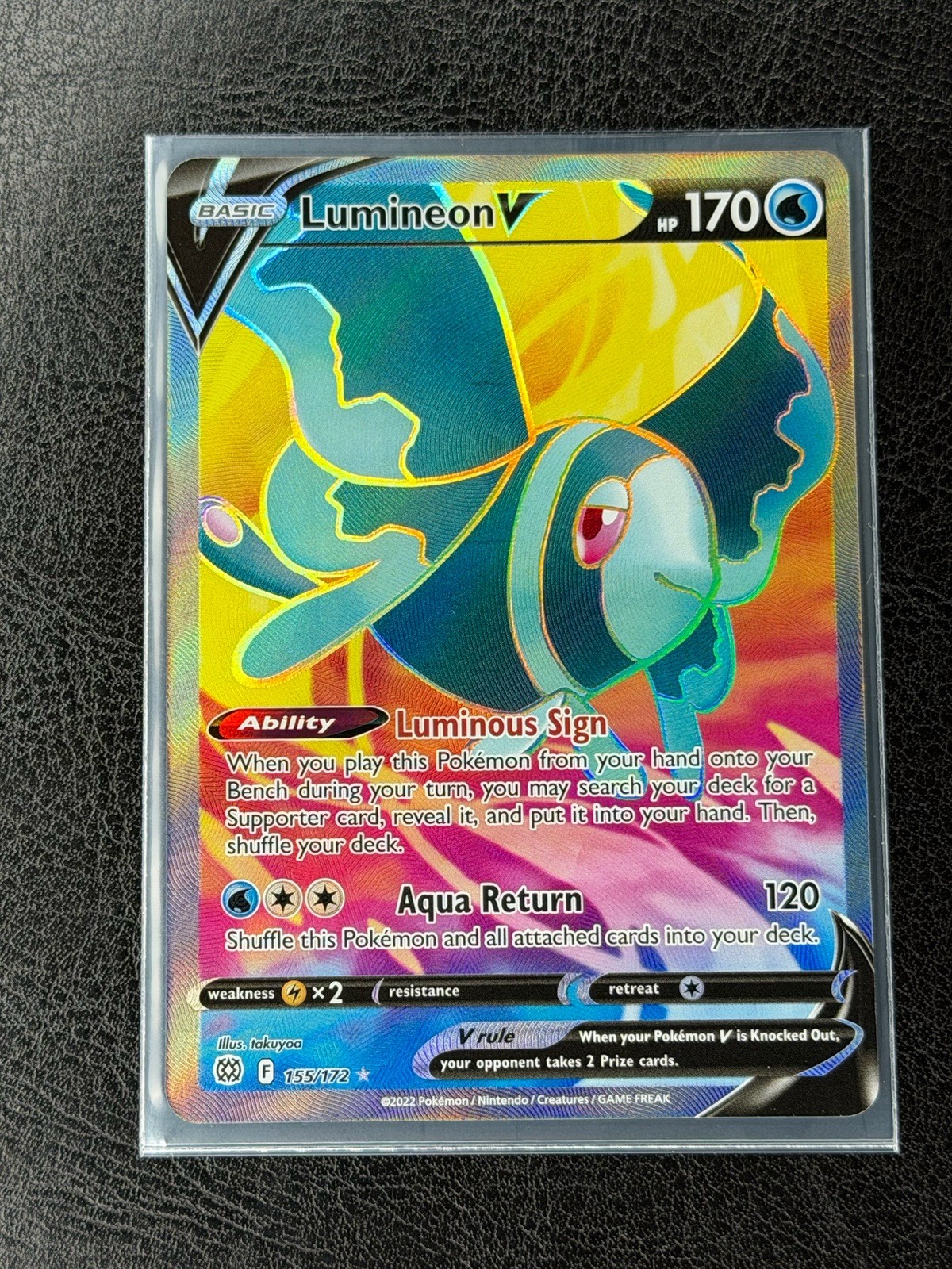 Lumineon V (Full Art) 155/172 Swsh09: Brilliant Stars Holo