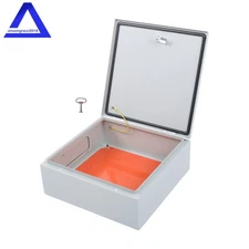 16×16×6'' Carbon Steel Electrical Enclosure IP65 Wall Mount Junction Box w/ Lock