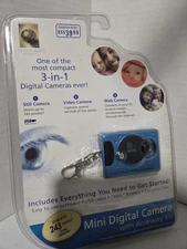 VIVITAR 3-in-1 Ultra Mini Digital Camera USB WEB Cam Video + Accessory Kit 16Mb