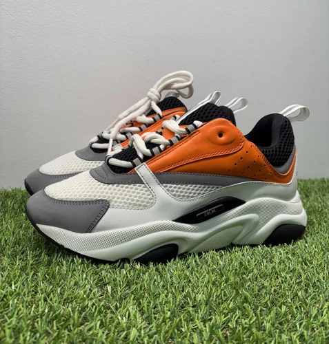 Taille 41 EU (8 US) Baskets Dior B22 Blanc, Orange EXCELLENT ÉTAT !