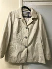 Per Una M&S Beige Cotton Blend Jacket Size 12  Coat Fit & Flare