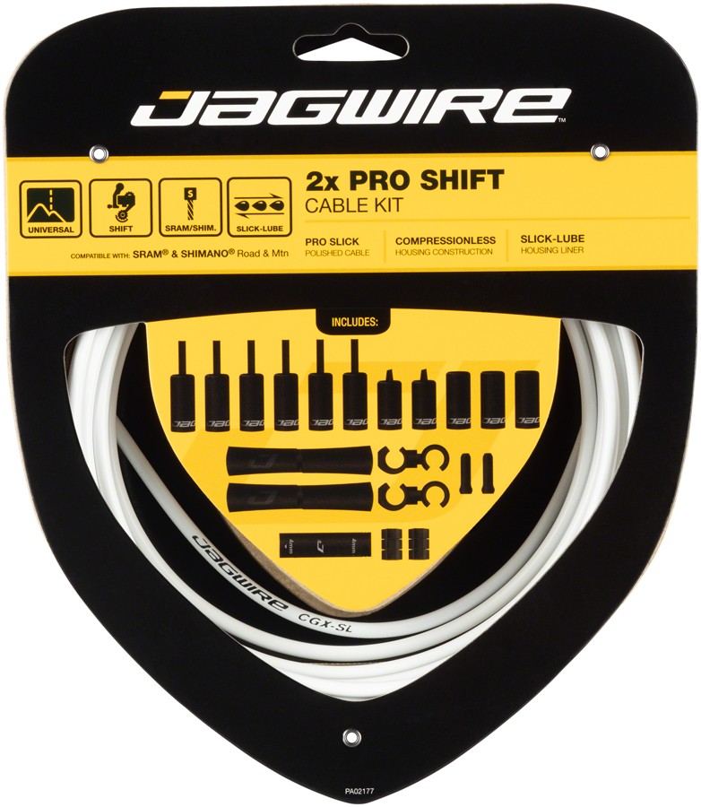 Комплект кабелей Jagwire Pro Shift Cable Kit SRAM Белые прочные полированные внутренние кабели 6390₽
