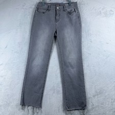 DL1961 Jeans Mara Straight Mid Rise Instasculpt Ankle Grey Womens Size W28