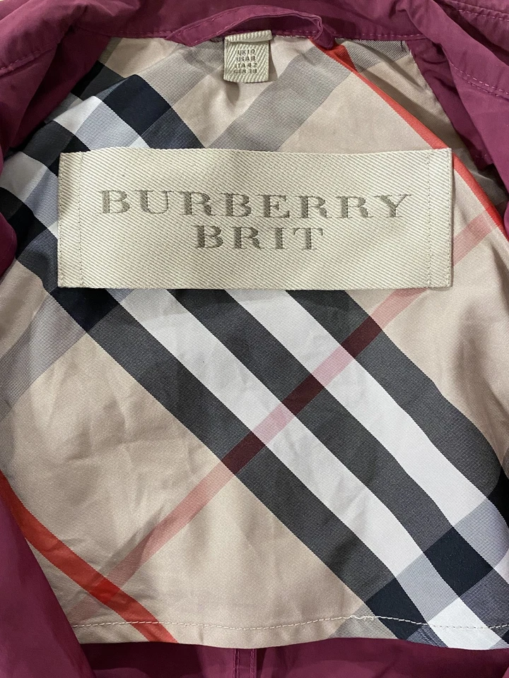 Abrigo Burberry Brit rojo - talla 8 Foto 3 de 4