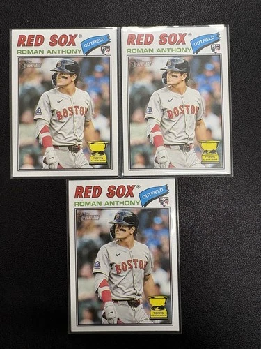 2026 Heritage Baseball, 3 CARD LOT, Roman Anthony RC Topps Allstar # 86, BN4